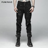 Punk Broken Hole Net Trousers