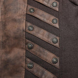 Steampunk Stand-up Collar Mid-length Coat