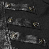 Steampunk Stand-up Collar Mid-length Coat