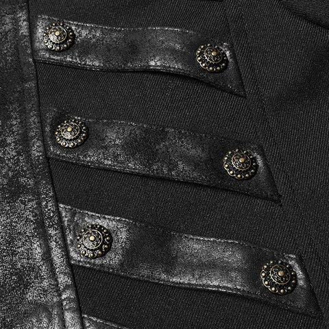 Steampunk Stand-up Collar Mid-length Coat