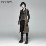 Steampunk The Rope Long Zipper Vest
