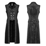 Victoria Gorgeous Dark-textured Gothic Long Vest