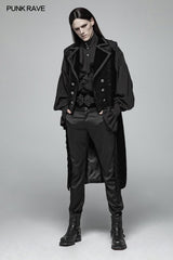 Victoria Gorgeous Dark-textured Gothic Long Vest