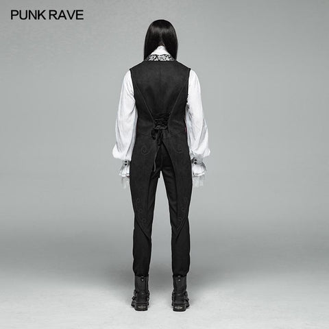 Gothic V-neck Swallow Tail Vest