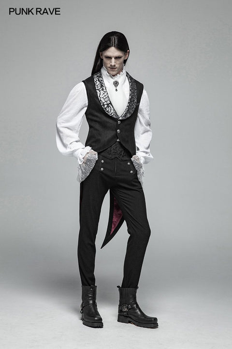 Gothic V-neck Swallow Tail Vest