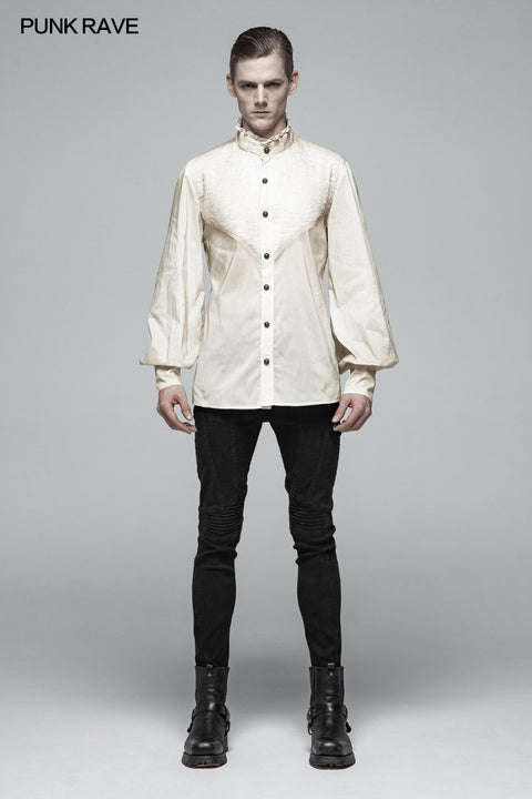 Gothic Mens Daily Wear Thin Shirts