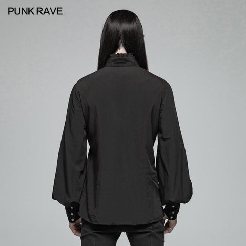 Gothic Mens Daily Wear Thin Shirts