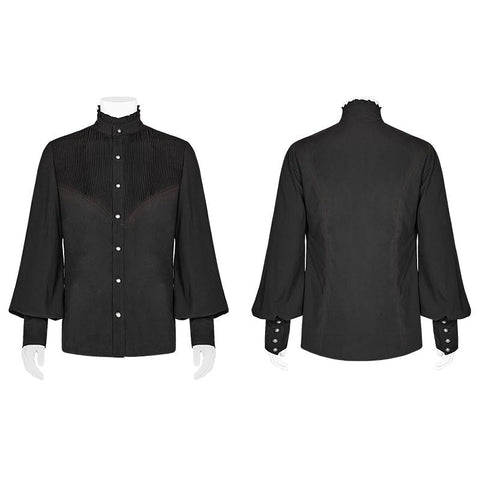 Gothic Mens Daily Wear Thin Shirts