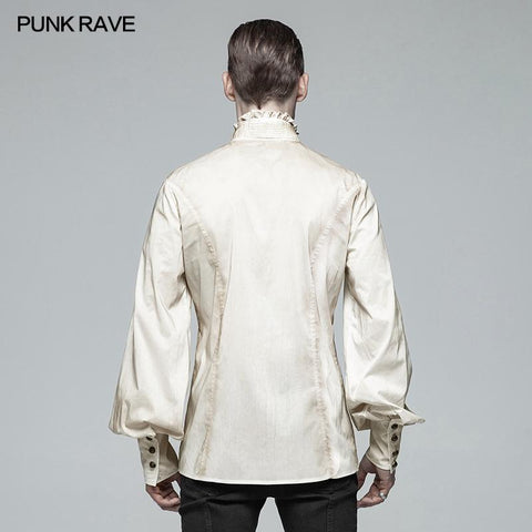 Gothic Mens Daily Wear Thin Shirts