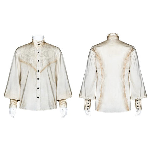 Gothic Mens Daily Wear Thin Shirts