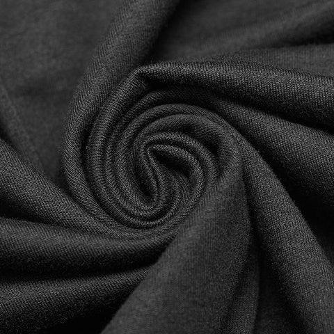 Dark Punk Halter Neck Spine Shaped High Low Dress