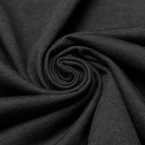 Daily Dark Punk Spaghetti Straps Asymmetrical Mesh Dress