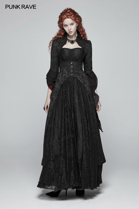 Gothic Ruffle Sleeves Court Long Lace Coat