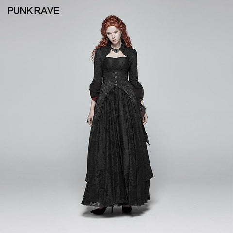 Gothic Ruffle Sleeves Court Long Lace Coat