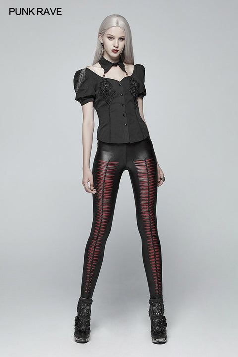 Gothic Blood Bubble Short Sleeves Shirt