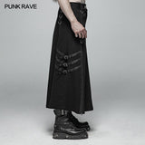 Mens Punk Long Half Skirt