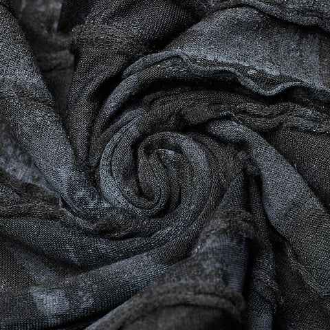 Men Punk Dark Printing Long Sleeves Hooded T-shirt