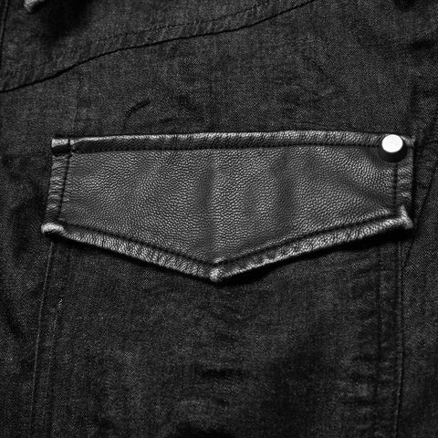 Men Punk Simple Short Sleeve Shirt