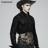 Men Gothic Gorgeous Court Jacquard Girdle