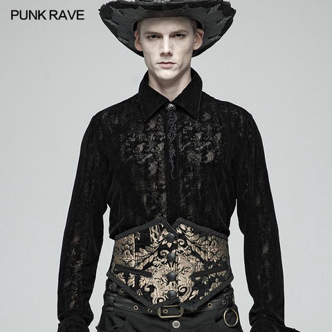 Men Gothic Gorgeous Court Jacquard Girdle