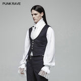 Gentleman Punk V-neck Simple Vest For Men