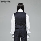 Gentleman Punk V-neck Simple Vest For Men