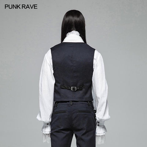 Gentleman Punk V-neck Simple Vest For Men