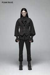 Gorgeous Vintage Gothic Jacquard V-neck Vest