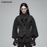 Gorgeous Vintage Gothic Jacquard V-neck Vest