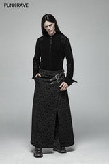 Gothic Vintage Personality Split Long Skirts For Men