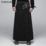 Gothic Vintage Personality Split Long Skirts For Men