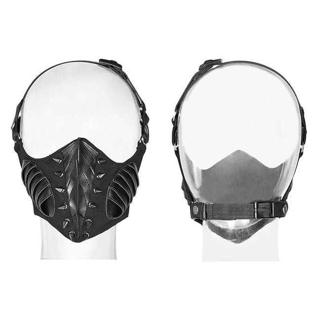 Punk Dark Mask For Male And Female With Studded Decoration