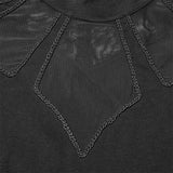 Gothic Hollow-out Long Sleeve T-shirt For Women