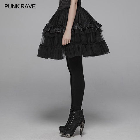 Lolita Short Tulle Tutu Half Skirt For Women