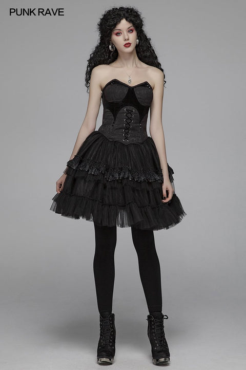 Lolita Short Tulle Tutu Half Skirt For Women