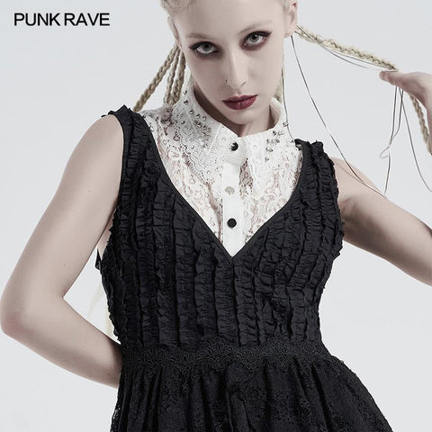 Gothic independent lace collar