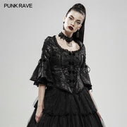 Blurred illusion jacquard jacket