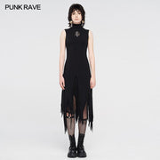 Darkness magic irregular knit dress