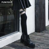 "Hard-core girl" military uniform style bullet clip leg sleeve