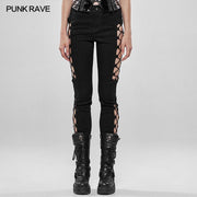 Punk Split Hollow-out Trousers