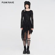 Dark Snakescale Shadow Flower Dress