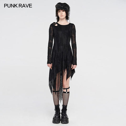 Dark Snakescale Shadow Flower Dress