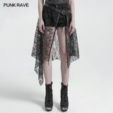 Gothic lace mesh belt