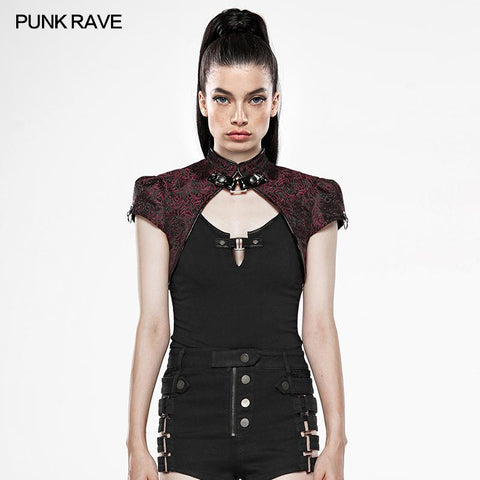 Chinese style bloody jacquard jacket
