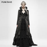 Gothic Witch's Wedding Dress Long Coat