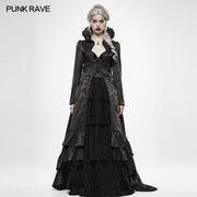 Gothic Witch's Wedding Dress Long Coat