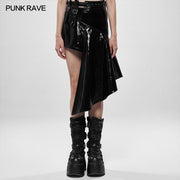 Metallic Rock Irregular Skirt