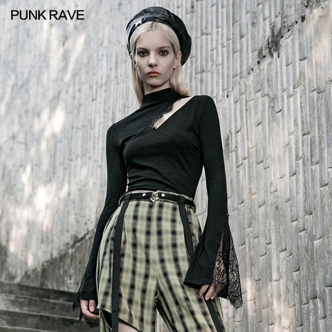 Hollow-out tight T-shirt