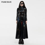 Cyber rococo laser long coat