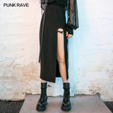 High-waisted sexy medium-length skirt